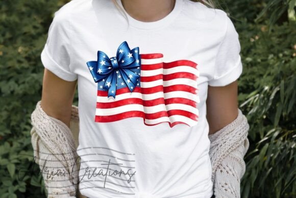 4th of July Preppy Coquette Shirt Design: A Modern Graphic Asset