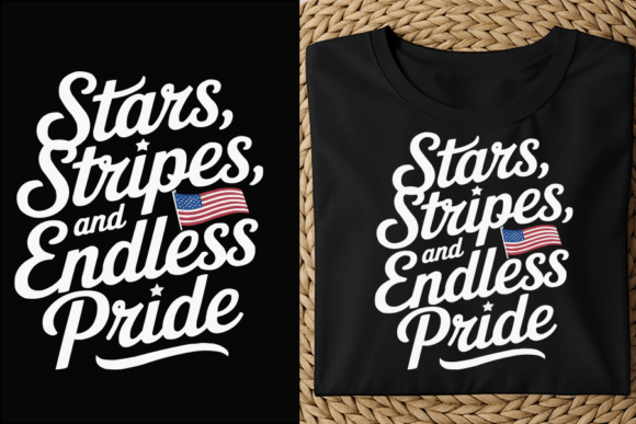 American Pride Stars Stripes Design: A Modern Graphic Asset