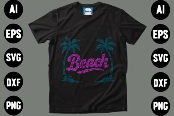 Beach, Rhinestone Design: Elevate Your Visual Projects