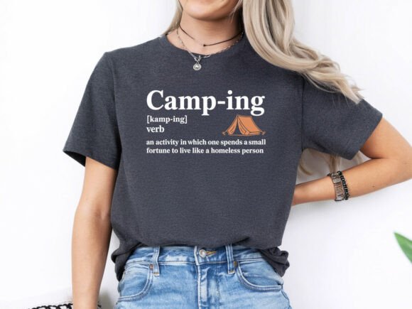 Camping Definition T-shirt Design SVG: A Creative Asset for Modern Designers