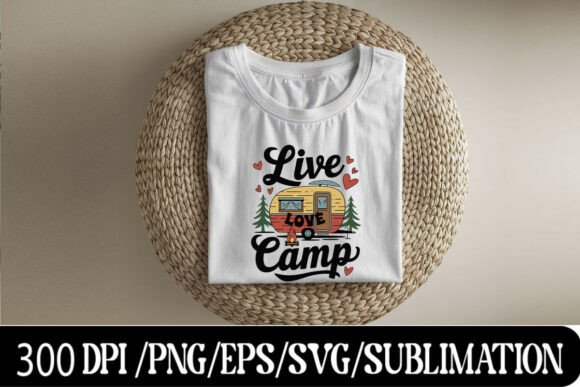 Capture Adventure: The Vintage Love Camp Trailer Design Tee