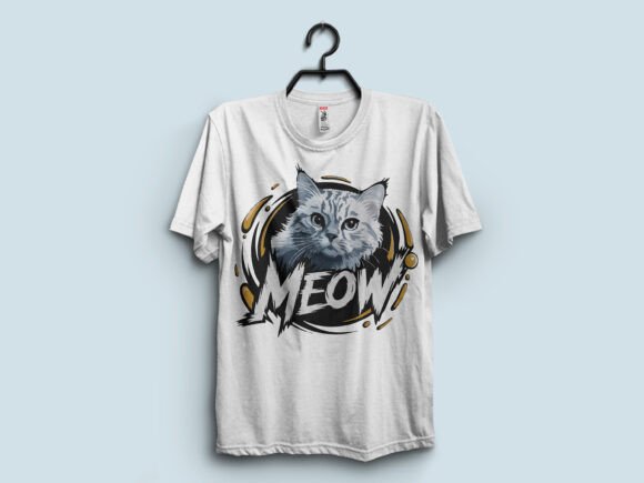 Creative Applications of Cat T-shirt Design 08