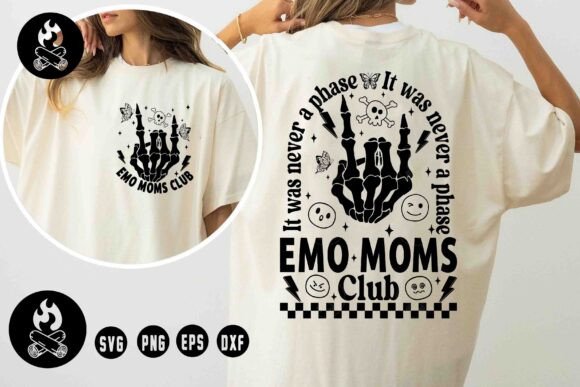 Emo Moms Club SVG: Edgy Graphic Design for Bold Branding