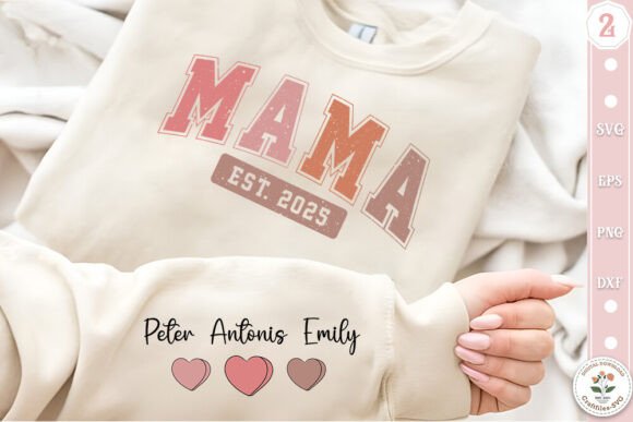 Mama Est. 2025: A Modern SVG Design for Creative Branding