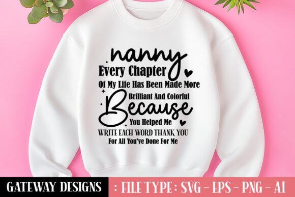 Mother's Day Svg Design: Creative Nanny Svg & More