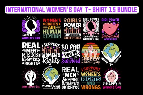 Women's Day T-shirt Design Bundle